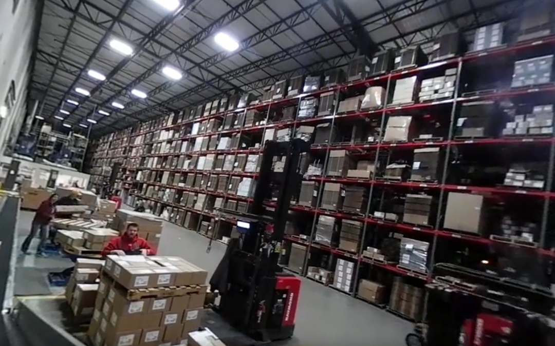 360 Video: Inside a Book Distribution Warehouse