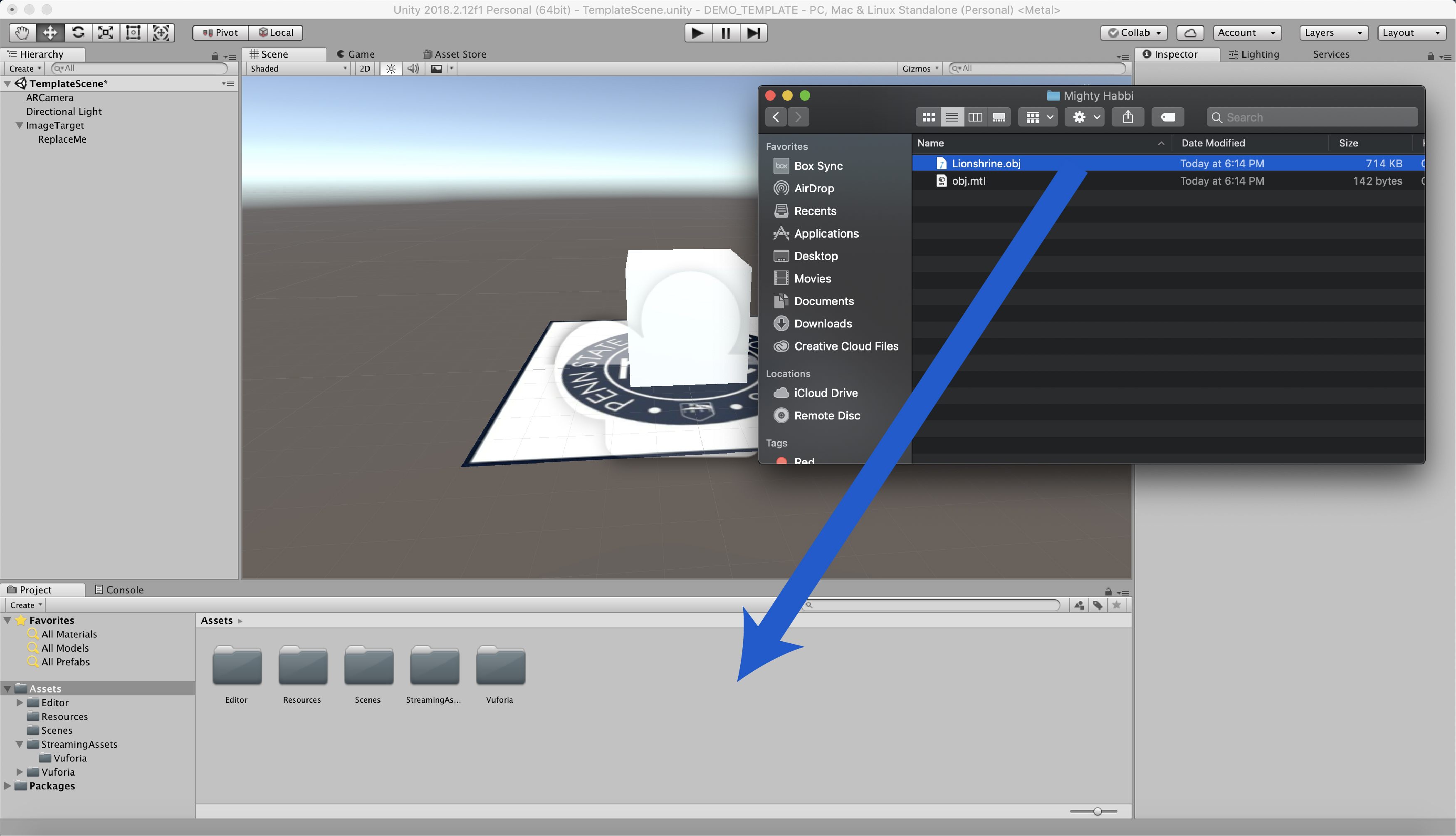 how to import model into unity sizebox