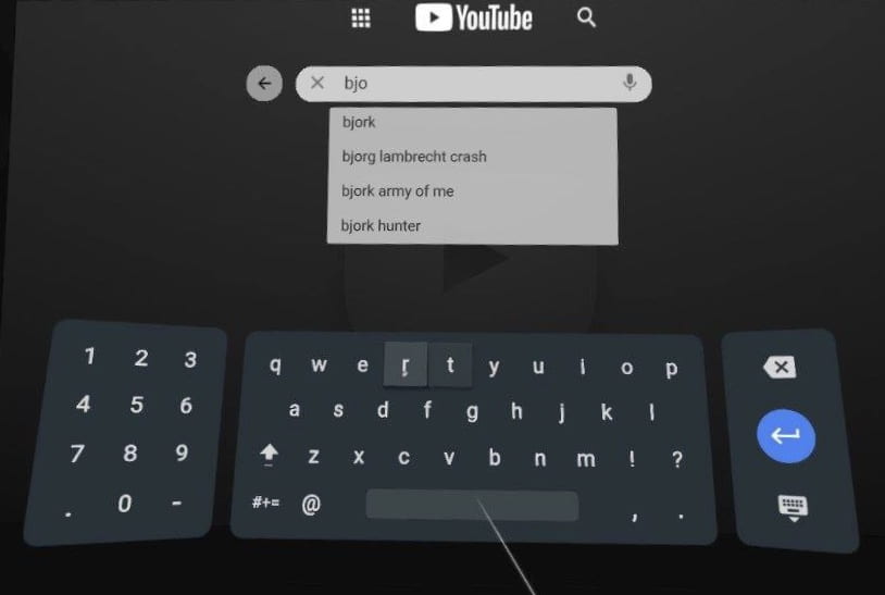 on-screen keyboard