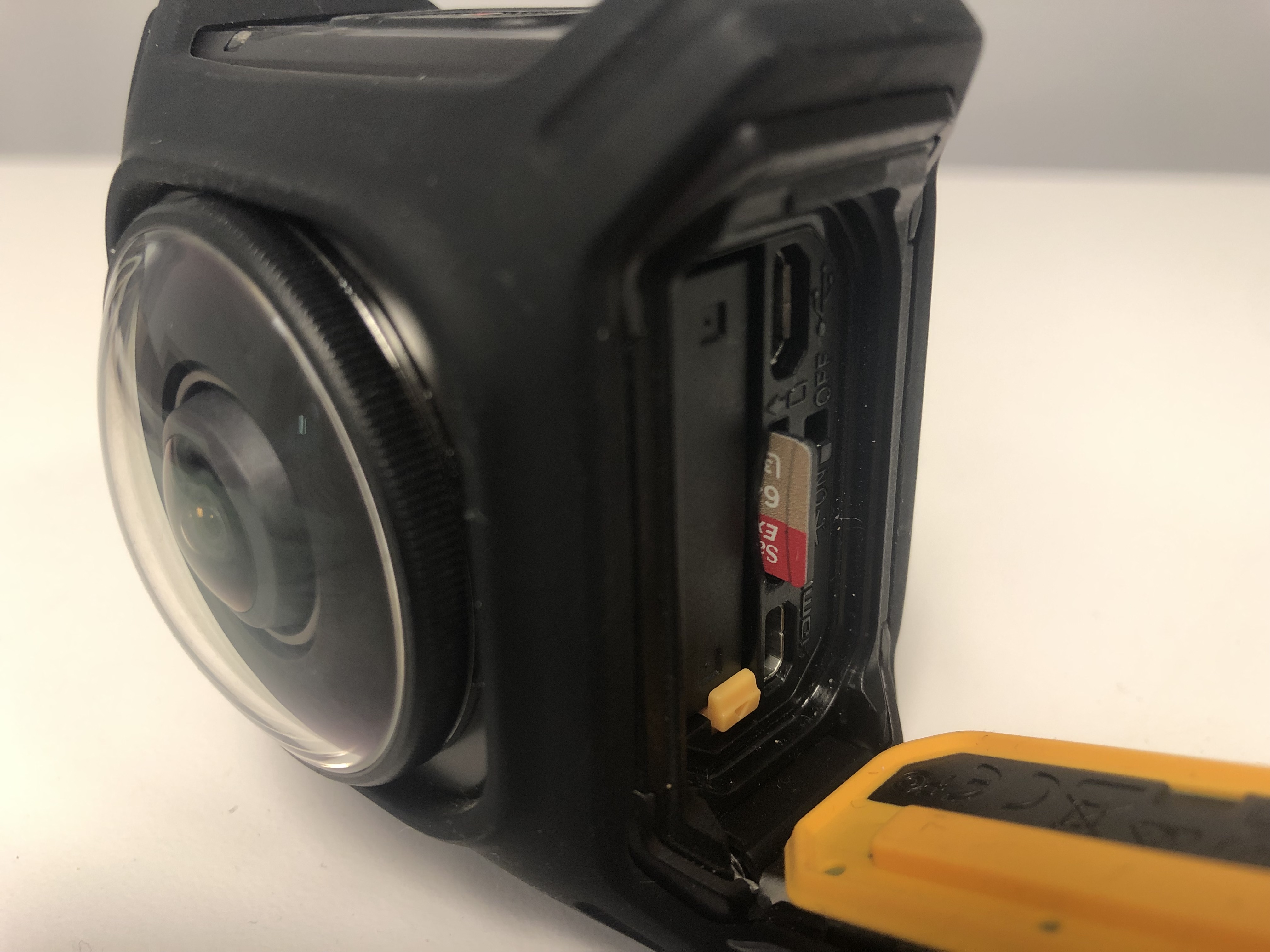 SD card slot in camera