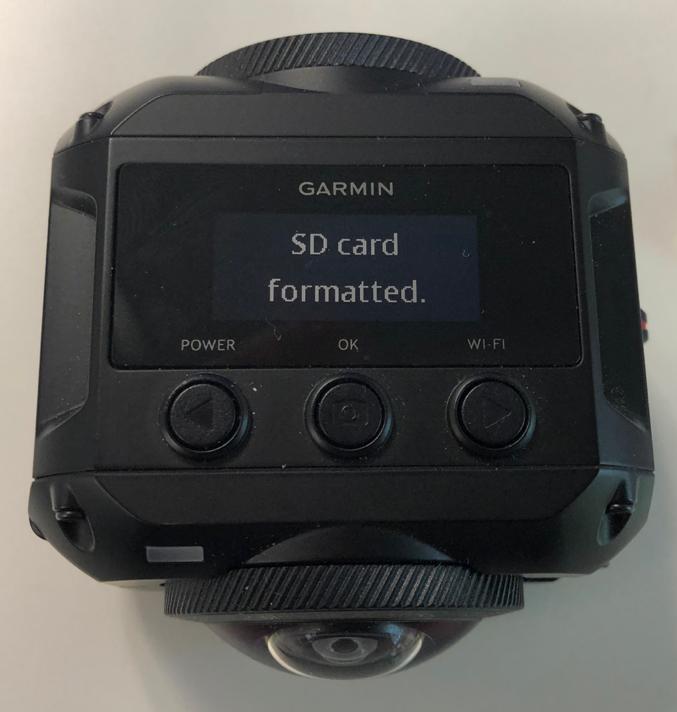 SD card formatted notice