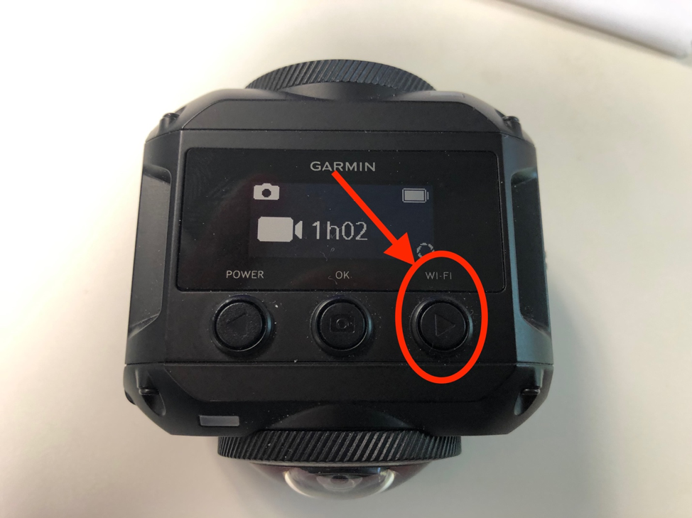 Use the right most button to cycle through camera settings