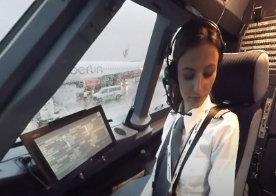 Cockpit-Flug: Von Düsseldorf nach Salzburg