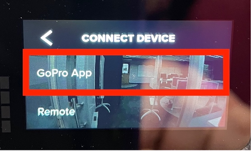 press gopro app