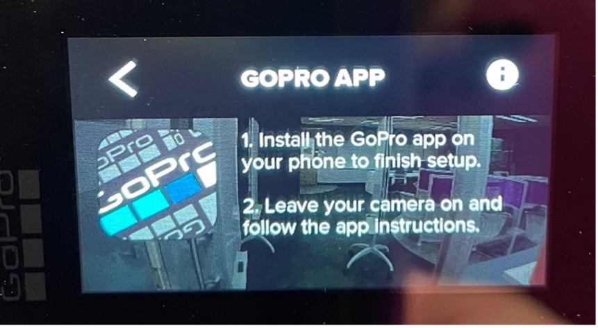 camera prompt to open the app